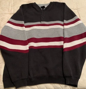 Winner Herren Größe M marine mit rot/weiß/grauen Streifen 3 Knöpfe - Bild 1 von 3