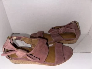 Corso Como So 6.5 M Women's Cc-rasque Wedge Sandal, Dusty Rose Suede , NNB - Picture 1 of 4