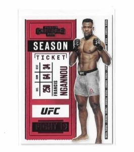 2021 Panini Chronicles Contenders UFC Pink Parallel #4 Francis Ngannou - Picture 1 of 2
