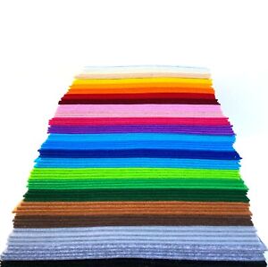 2 mm 100 % polyester feutre différentes couleurs 20 x 30 cm