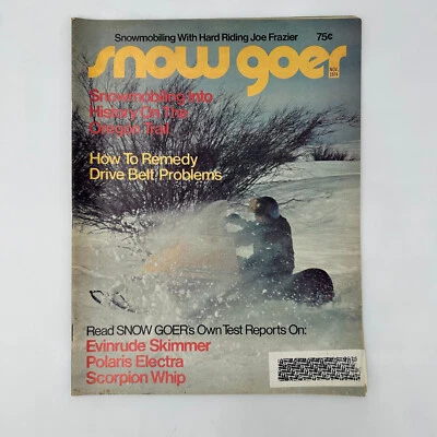 SNOW GOER Snowmobile Magazine November 1974 Vintage - Image 1 of 4