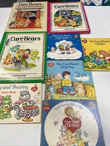 Vintage Lot of A Tale Care Bears Books 1984 4 Hardcover 4 Soft Cover W18 - Picture 1 of 13