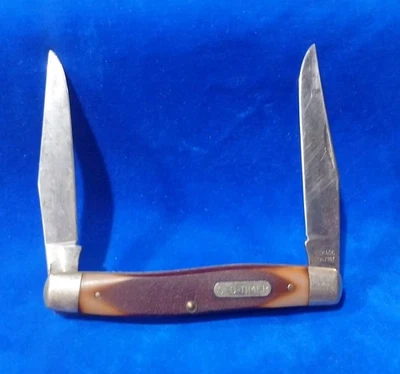 VINTAGE SCHRADE Old Timer IMPROVED MUSKRAT 770T Pocket Knife USA - Image 1 of 4