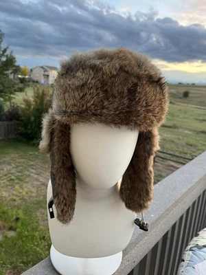 Vintage Mad Bomber Trapper Hat Camo Aviator Insulated Ear Neck Flaps Large - Image 1 of 4