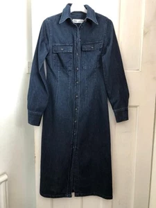ZARA Ladies Blue Denim Dress Size S Pre-Owned Good Condition - Picture 1 of 13