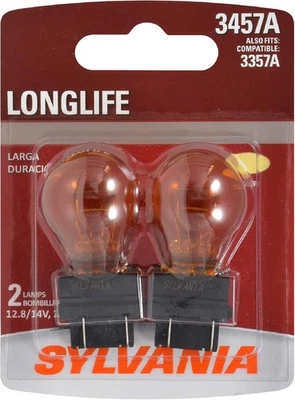 Sylvania LongLife 3457A 3357NA 28,5 W Dos Bombillas Señal de Giro Frontal Estacionamiento Reemplazo Foto 1 de 4
