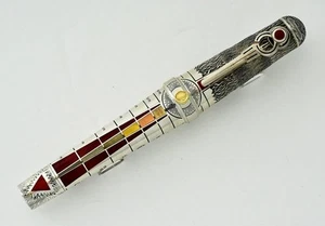 PENNA STILOGRAFICA MONTEGRAPPA 2012 ALCHEMIST ELEMENTS FIRE ARGENTO STERLING LE $10.500 - Foto 1 di 8