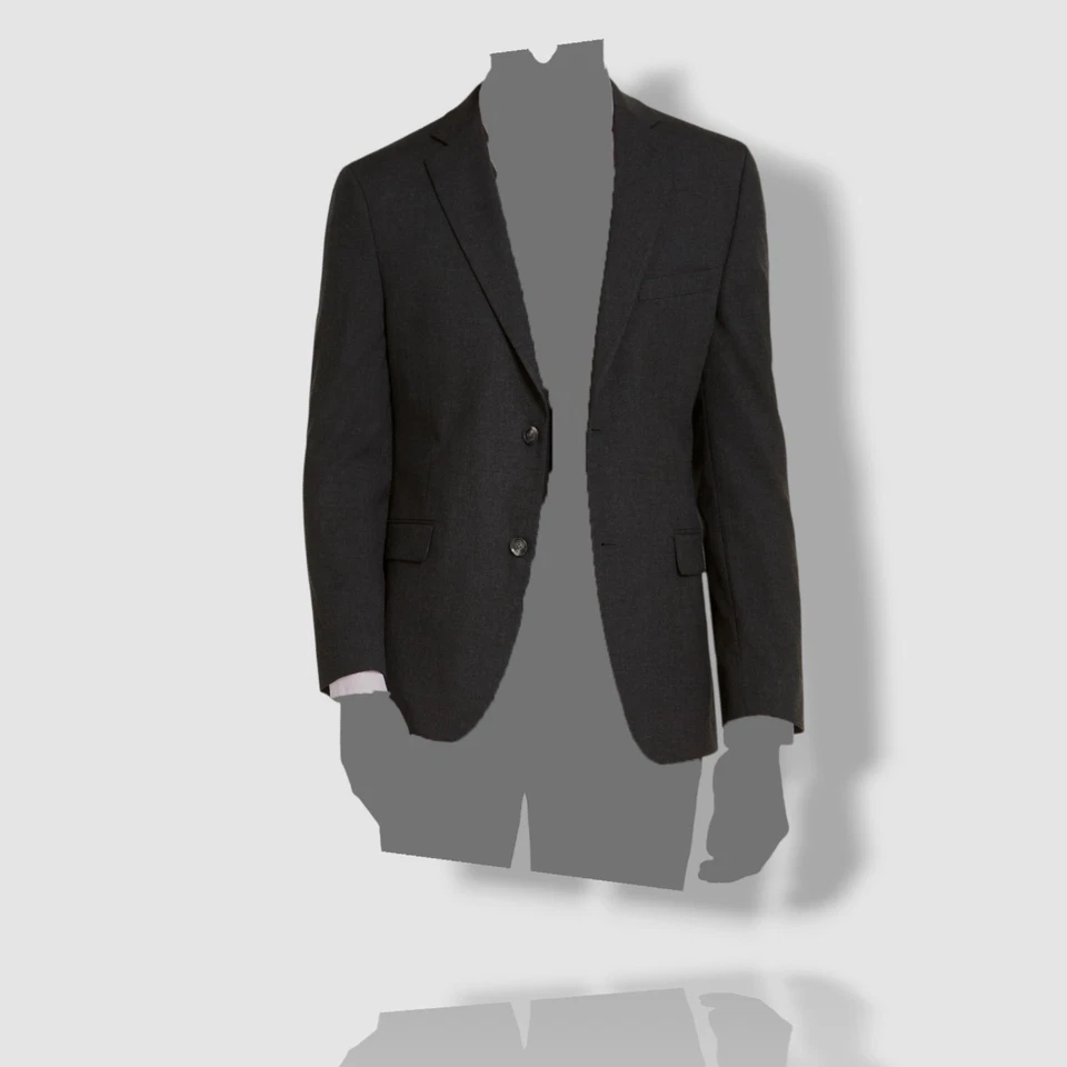 Alfani Men's Gray Solid Stretch Slim-Fit Sport Coat Suit Jacket Size 42R