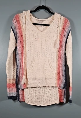 Новый с Ярлыками American Rag Cie с капюшоном свитер с длинным рукавом Sz XS слоновой кости яйцо Org $59.50 - Изображение 1 из 4