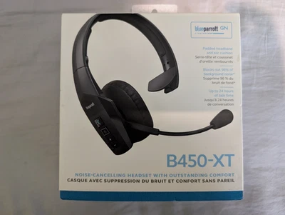BlueParrot B450-XT Headset - like new with original box and acessories PN 204280 - Image 1 of 4