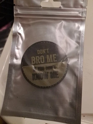 Parche moral de PVC 5ive Star Gear - gancho y bucle - "No bro, no me conozcas" 2" cir Foto 1 de 2