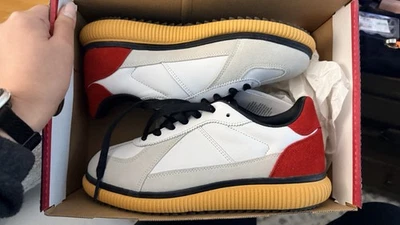 Onitsuka Tiger Delecity L branco/vermelho tamanho EUA 8 - Imagem 1 de 4