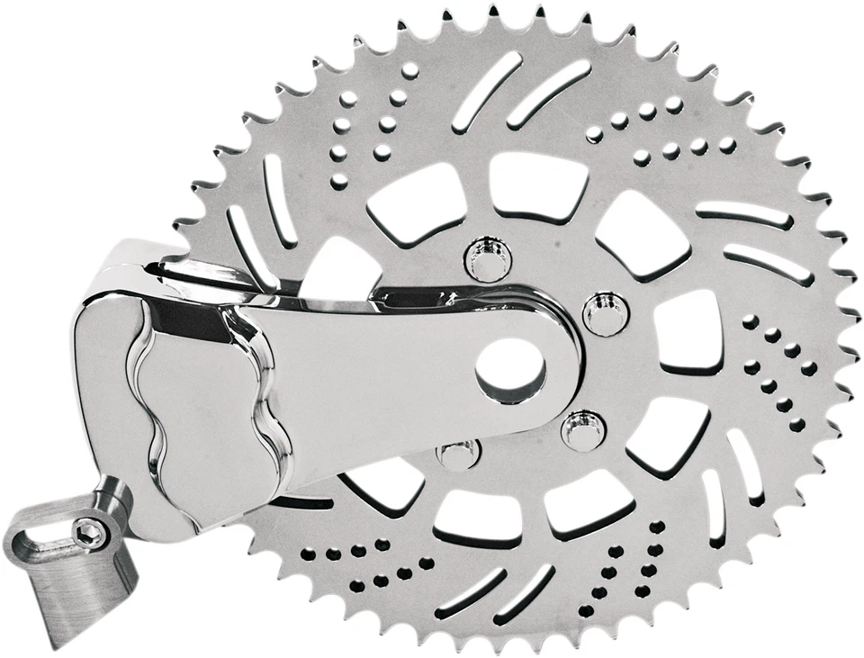 Hawg Halters - RKSBLCC351 - Sprocket Brake Caliper - Left - Chrome - Image 1 of 1