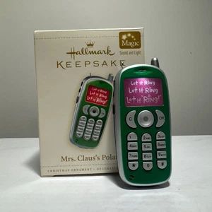 2006 Hallmark Keepsake Magic Ornament Mrs. Claus's Polarola Cell Phone Sound - Picture 1 of 5