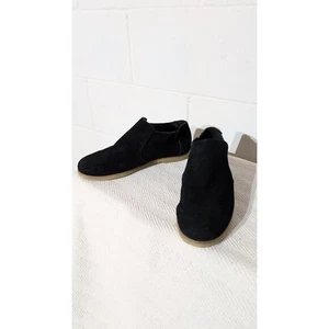 Bear Paw schwarze Wildleder-Stiefeletten minimalistisch flache Slipper Schuhe 8 - Bild 1 von 7