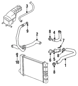 Genuine GM Lower Hose 22595611 - Picture 1 of 1