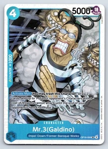 Mr.3(Galdino) (056) One Piece SR The Time of Battle OP16-056 NM - Afbeelding 1 van 3