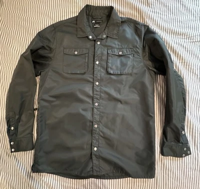 Nike SB Nylon Button Up Windbreaker Shirt Jacket sz L GREEN - Image 1 of 4