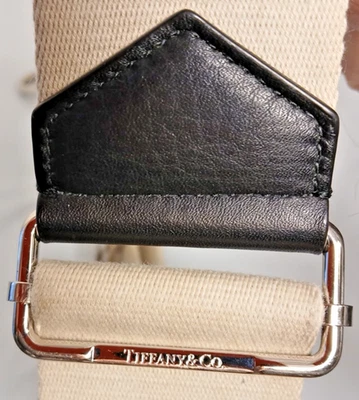 Ремешок через плечо Tiffany & Co холщовый и кожаный бежевый и коричневый - Изображение 1 из 4