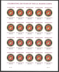 Scott #6005a IMPERFORATE (NO DIE-CUT), Marines 250th Pane of 20 MNH-IMMACULATE! - Picture 1 of 1