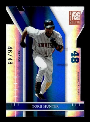 2004 Donruss Elite Extra Edition #39 Torii Hunter Status #/48 - Image 1 of 2