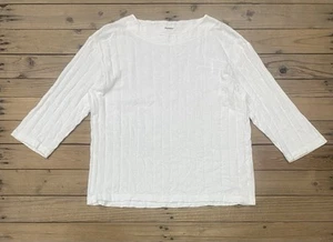Plantation Shirt Size M Womens White Top Issey Miyake - Picture 1 of 5