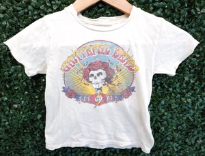 Grateful Dead Totenkopf & Rosen Grafik Distressed T-Shirt weiß Kinder Kleinkind Gr. 2T - Bild 1 von 7