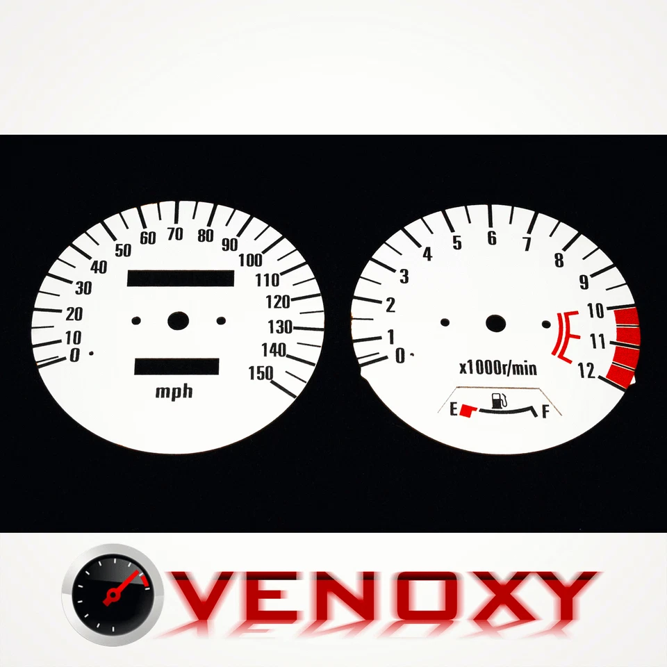 Kawasaki Zephyr ZR 750 91-98 Gauge Faces MPH WHITE - Image 1 of 1