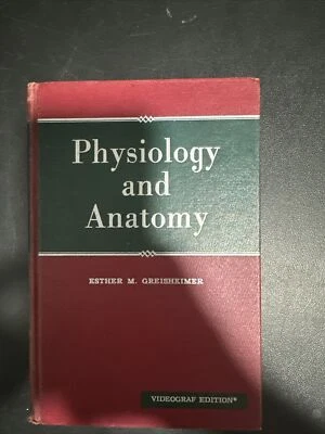 Physiology and Anatomy Esther M Greisheimer 1955 Videograf Edition HC Book VTG - Image 1 of 4
