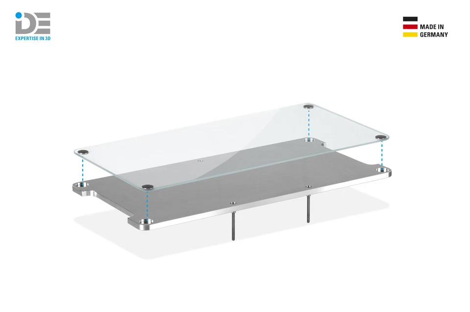 IDE Makerbot Replicator 2 & 2X HBP heated glass build plate bed upgrade  - Image 1 of 4