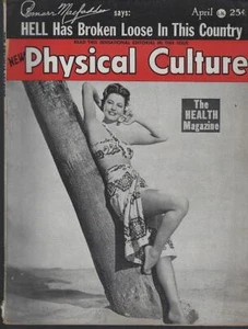 Physical Culture Magazine April 1948 Cyd Charisse Eleanor Roosevelt Health - Imagen 1 de 1