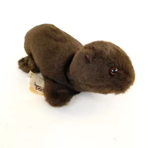 Peluche lontra marina Folkmanis animali selvatici folk peloso lungo 18" 1983 vintage - Foto 1 di 14