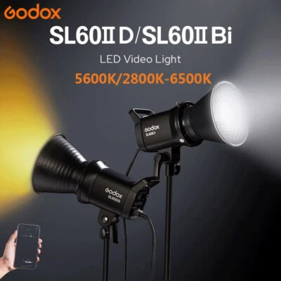 Godox SL60IID SL60IIBi COB LED Video Light Bowens Mount 2800K-6500K APP Control - Image 1 of 4