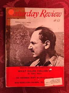 SATURDAY REVIEW May 11 1957 NATHANIEL WEST COLLIERS THOMAS B SHERMAN ELMO ROPER - Picture 1 of 1