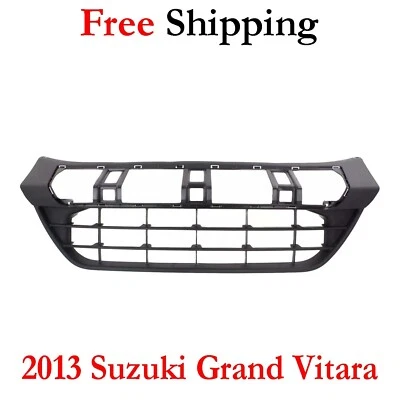 For 2013 Suzuki Grand Vitara Grille Front Textured Black Plastic SZ1036102 Foto 1 de 4