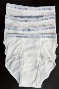 Hanes Calzoncillos Blancos Nuestra Más Cómoda 4 Piezas Ropa Interior Blanca Para Hombre Talla Pequeña - Imagen 1 de 2