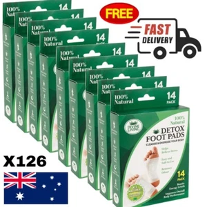 126x DIVINE Detox Foot Patches Pads Natural Plant Toxin Removal Sticky Adhesive - Picture 1 of 5
