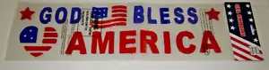 Patriotische Gel-Charms ~ GOTT SEGNE AMERIKA - Bild 1 von 1