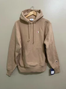 Champion Rose Pink Reverse Weave Hoodie Sweatshirt Mens Size M Vintage RARE - Picture 1 of 6