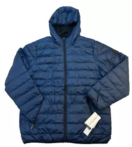 Perry Ellis Portfolio Outwear Packable Hooded Jacket Puffer Men's Size M Titan - Picture 1 of 15