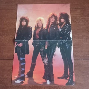 Motley Crue 16x11 Centerfodl Circus Magazine Pin Up Photo Photos From 1980's - Picture 1 of 6