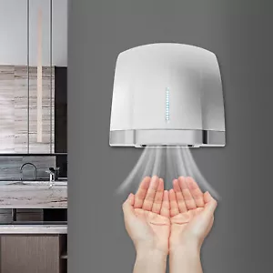 Asciugamani Elettrico Automatico 1800W Uso Commerciale e Domestico Argento TOP - Foto 1 di 12