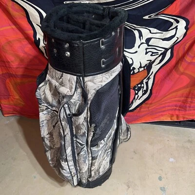 Jones Sports Co. Women playing golf theme. 6 compartment golf bag. great cond. - Image 1 of 4