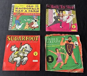 Vintage Children's Records - 7" Vinyl Singles / EP - 45RPM & 78RPM - Four Titles - Bild 1 von 8