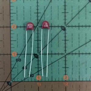 Tusonix Ceramic Disc Radial Capacitor 120pF 1000v X5F Hi Voltage Audio 10pcs - Picture 1 of 1