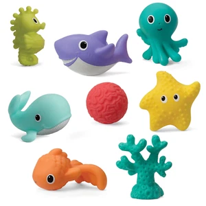 KIDS SQUIRT BATH TOYS Sea Life Pals Water Toys, 8-Piece Set - Picture 1 of 6