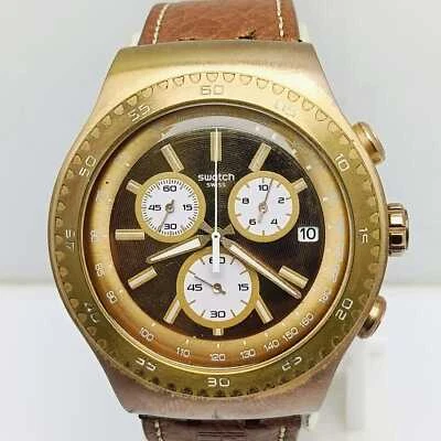 Swatch Irony Swiss Quartz Chronograph V8 Sports Copper Watch 47 MM - Image 1 of 4