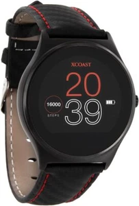 X-WATCH XLYNE 54016 QIN XW PRO Smartwatch Carbon Red Black - Picture 1 of 1