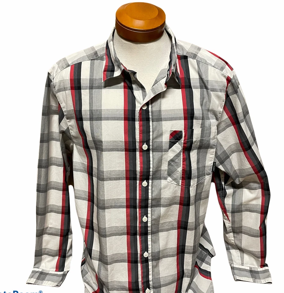 Columbia Men's Plaid Checks Long Sleeve Button Front Omni-Wick Shirt Size Large - Image 1 of 4