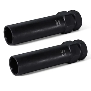 2 STCK. 6 Spline Lug Nut Steckschlüsselsatz Verriegelung Ausbau Werkzeug Radsicherung Ausbau Kit fo - Bild 1 von 12